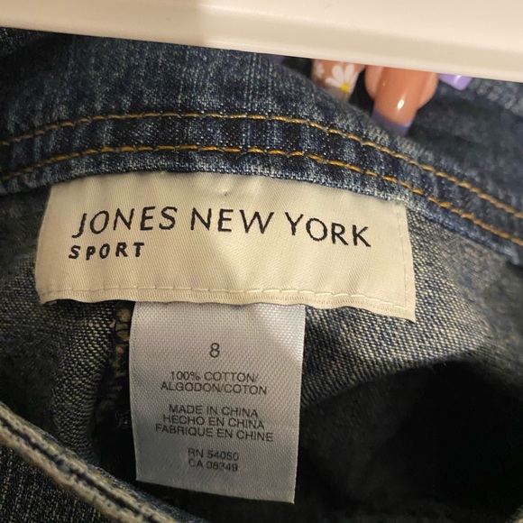 dark wash denim skirt - Picture 3 of 4